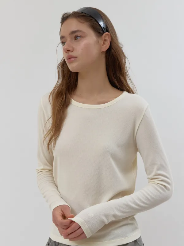 the airy tee (cream)