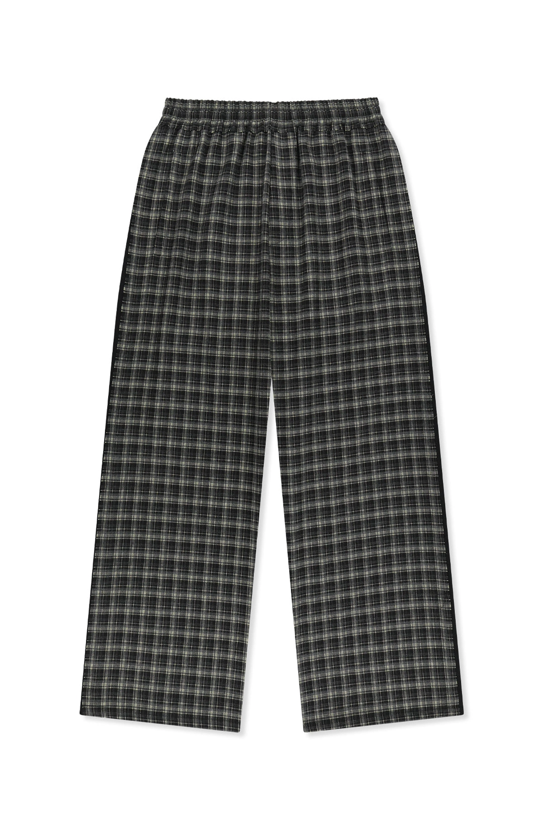 마뗑킴 CHECK MIX JERSEY PANTS IN BLACK 상품 이미지 1