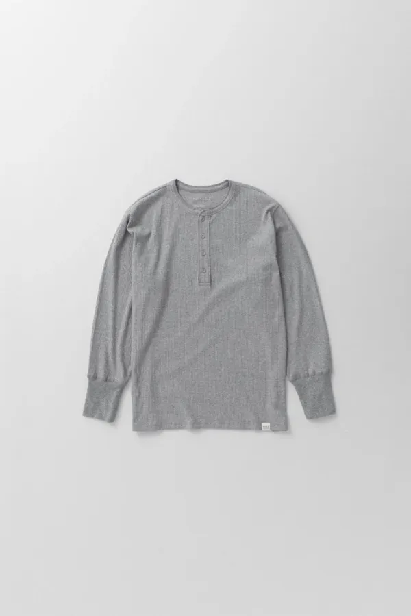 2nd) lounge henley t-sh (grey)