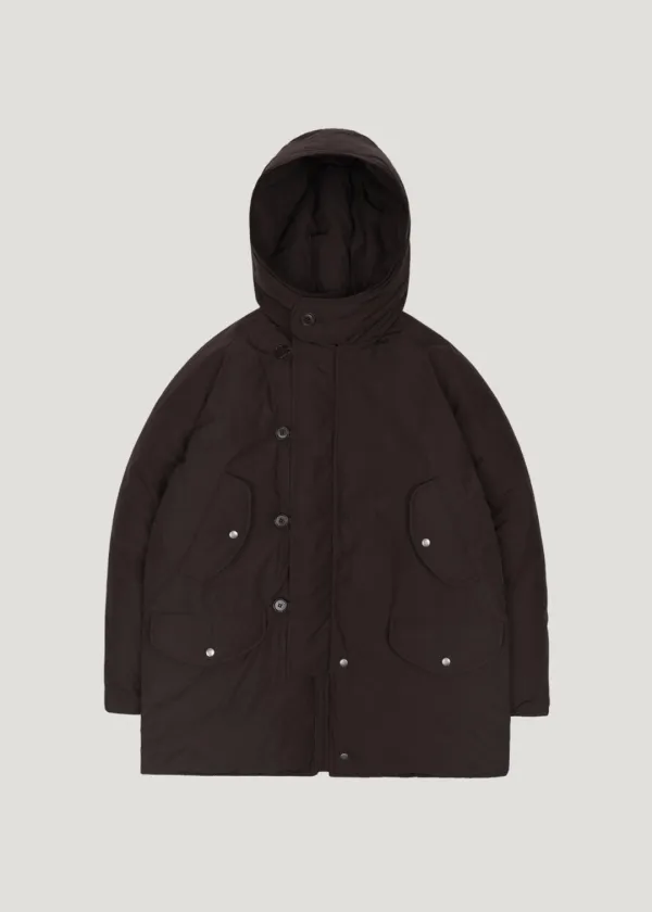 [3rd] Down Hooded Parka Jacket_Brown