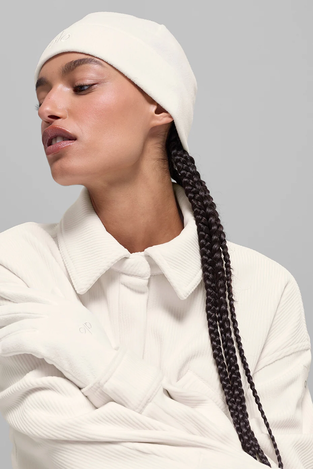 알로요가 Performance Fleece Beanie - Ivory/Ivory 상품 이미지 2