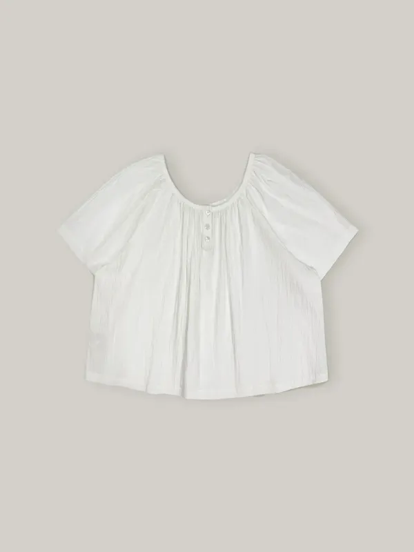 Vasto button blouse - White