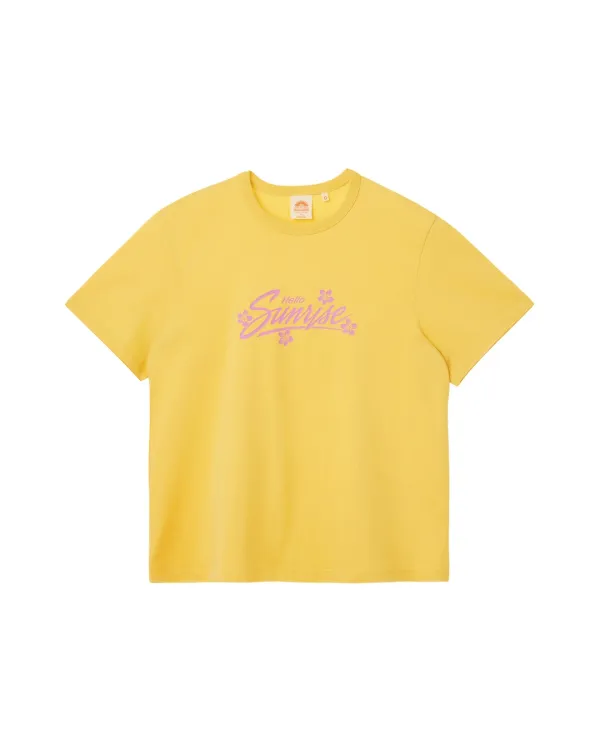 HS Sunrise Bloom Tee_Yellow