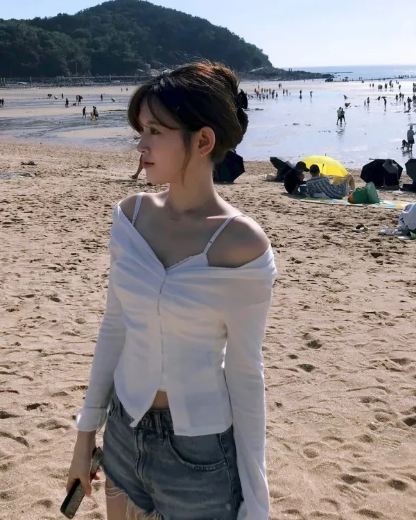 @letsgoeunnRin cardigan set (White)