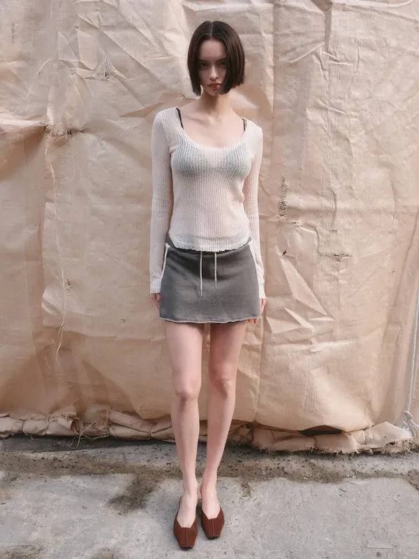 RODA U-NECK T-SHIRT_CREAM