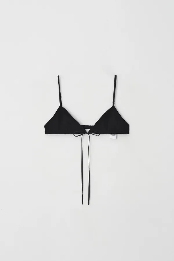 Contrast Bra Bustier (black)