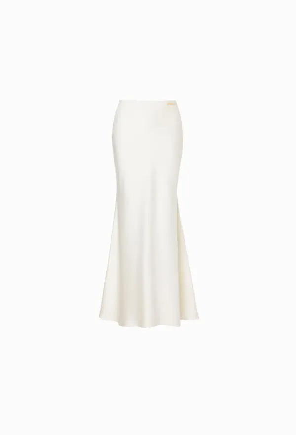 Bonita Satin Skirt (Cream)