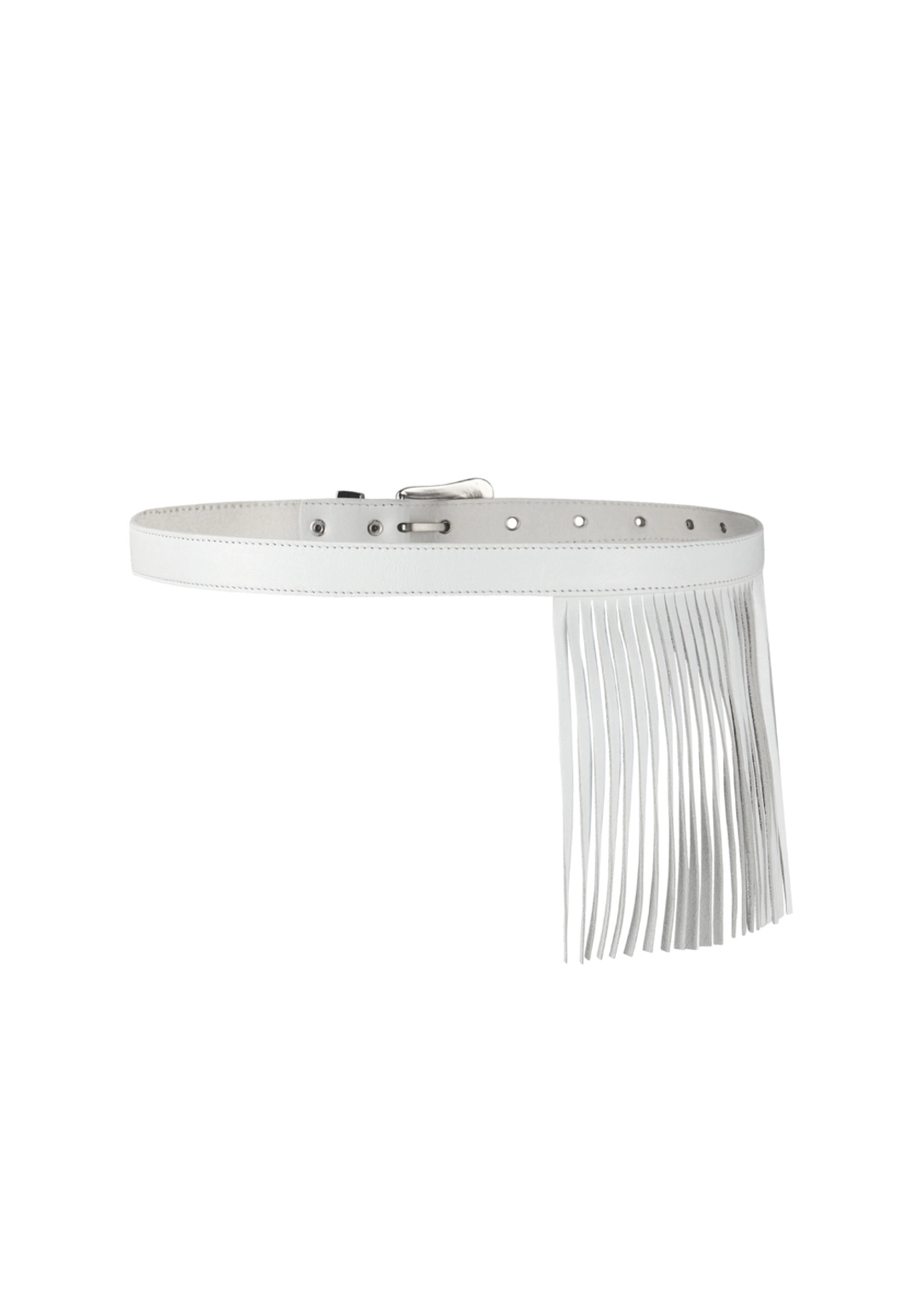 힐다 Real leather Tassel Belt [White] 상품 이미지 3