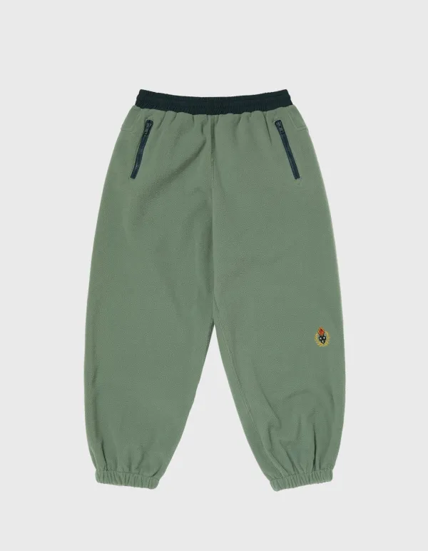 CHILDREN MICRO FLEECE PANTS / Jade