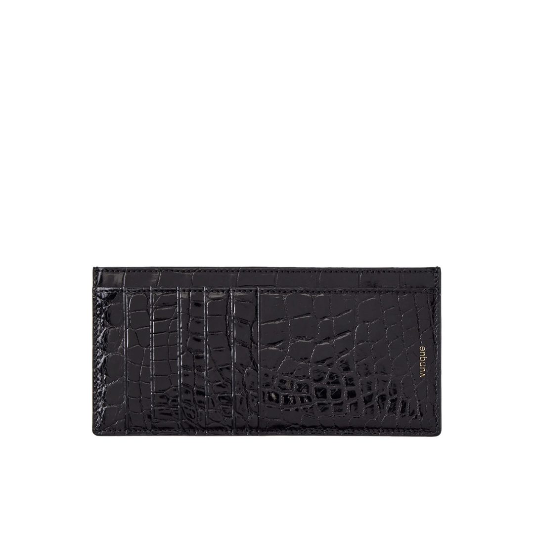 분크 Ecllat Perfec Slim Card Long Wallet (에끌라 퍼펙 슬림 카드 장지갑) Black 상품 이미지 1