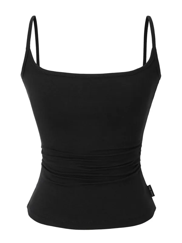 Drape Cami Top (black)