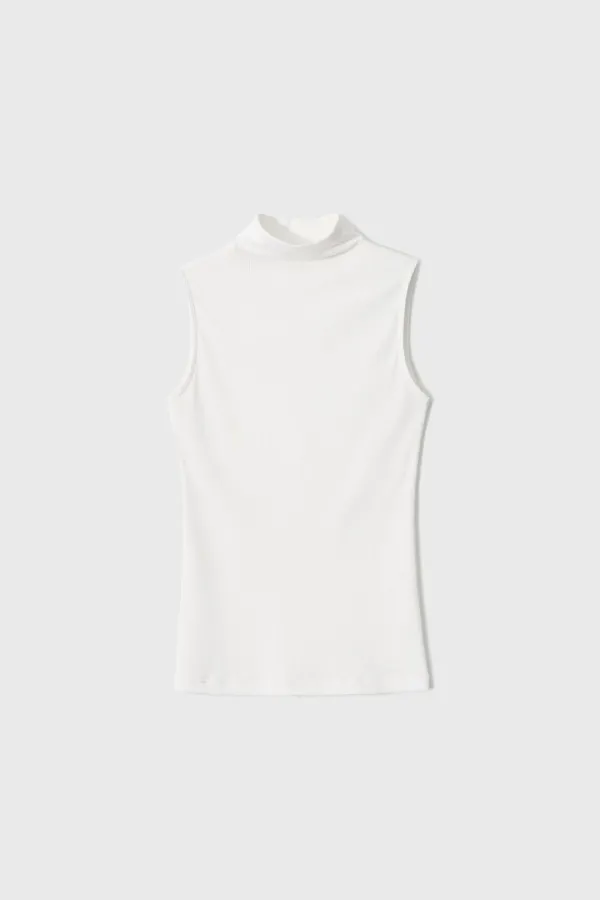 Ribbed Slim Sleeveless (White / Light Gray / Black)