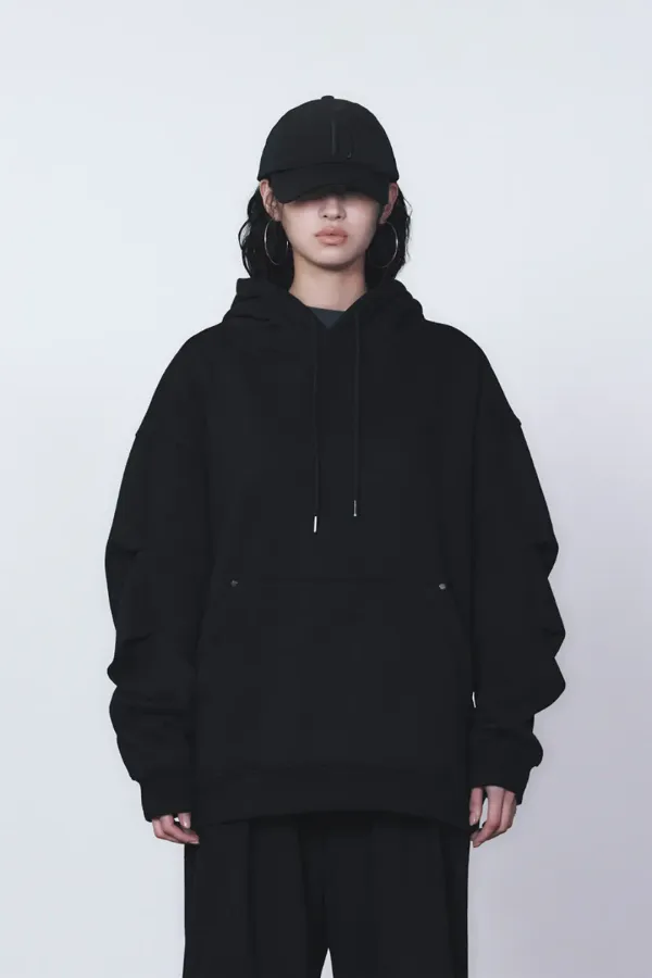 RENEWAL) Rivet Sweat Set-up Hoodie [ Black ]