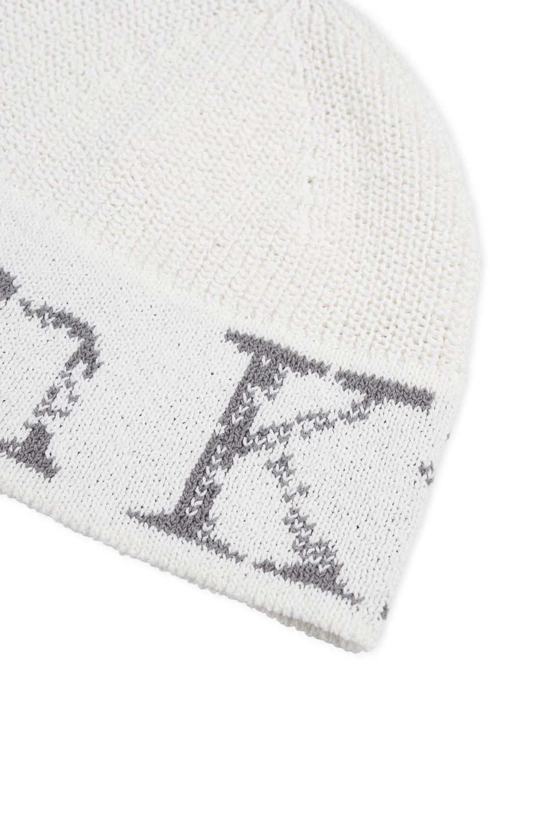 마뗑킴 CRACKED LOGO LIGHT BUCKET BEANIE IN IVORY 상품 이미지 3