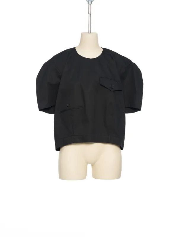 PF25 BLACK TROUSER DETAIL PUFF TOP
