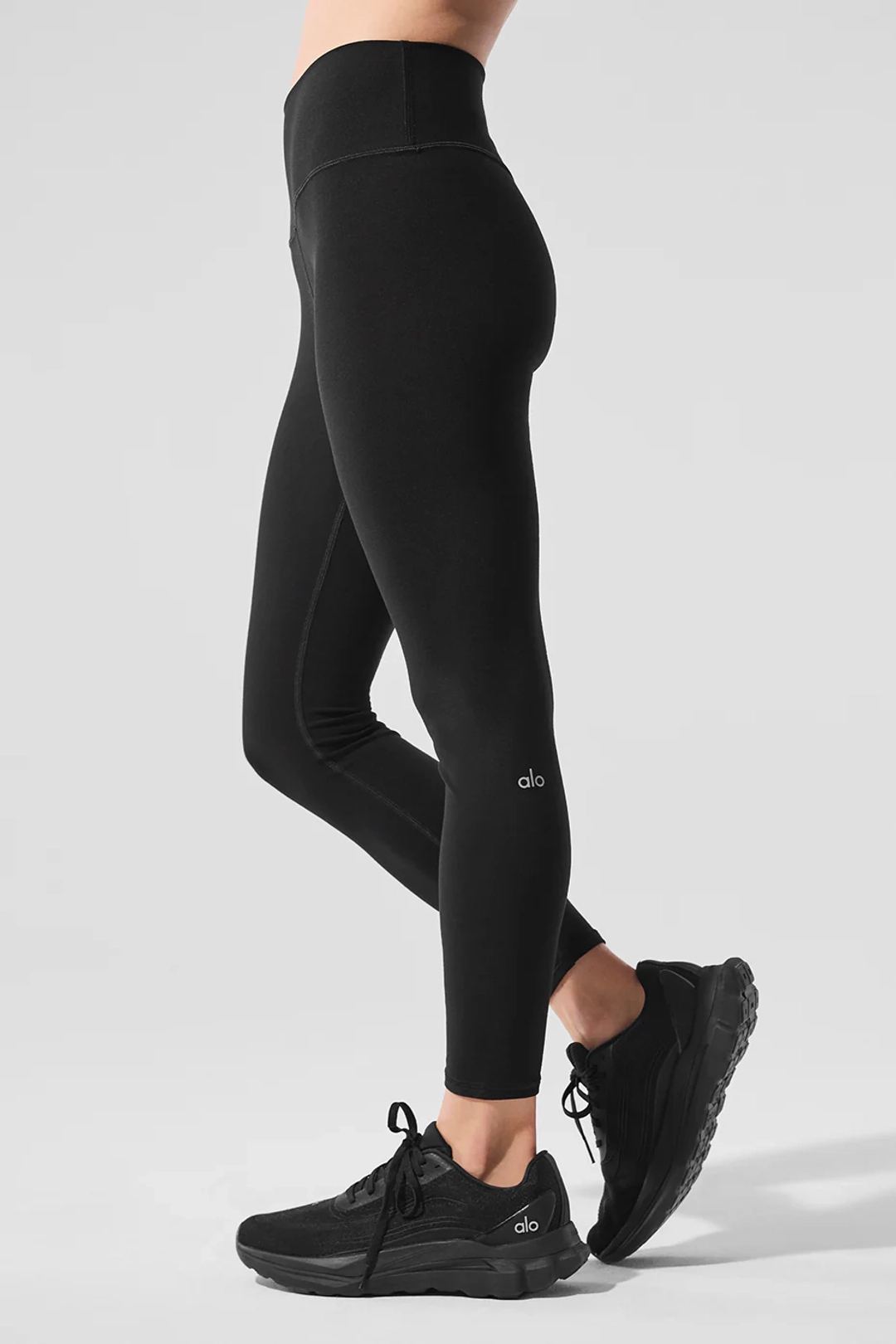 알로요가 Alosoft High-Waist 7/8 Highlight Legging - Black 상품 이미지 3