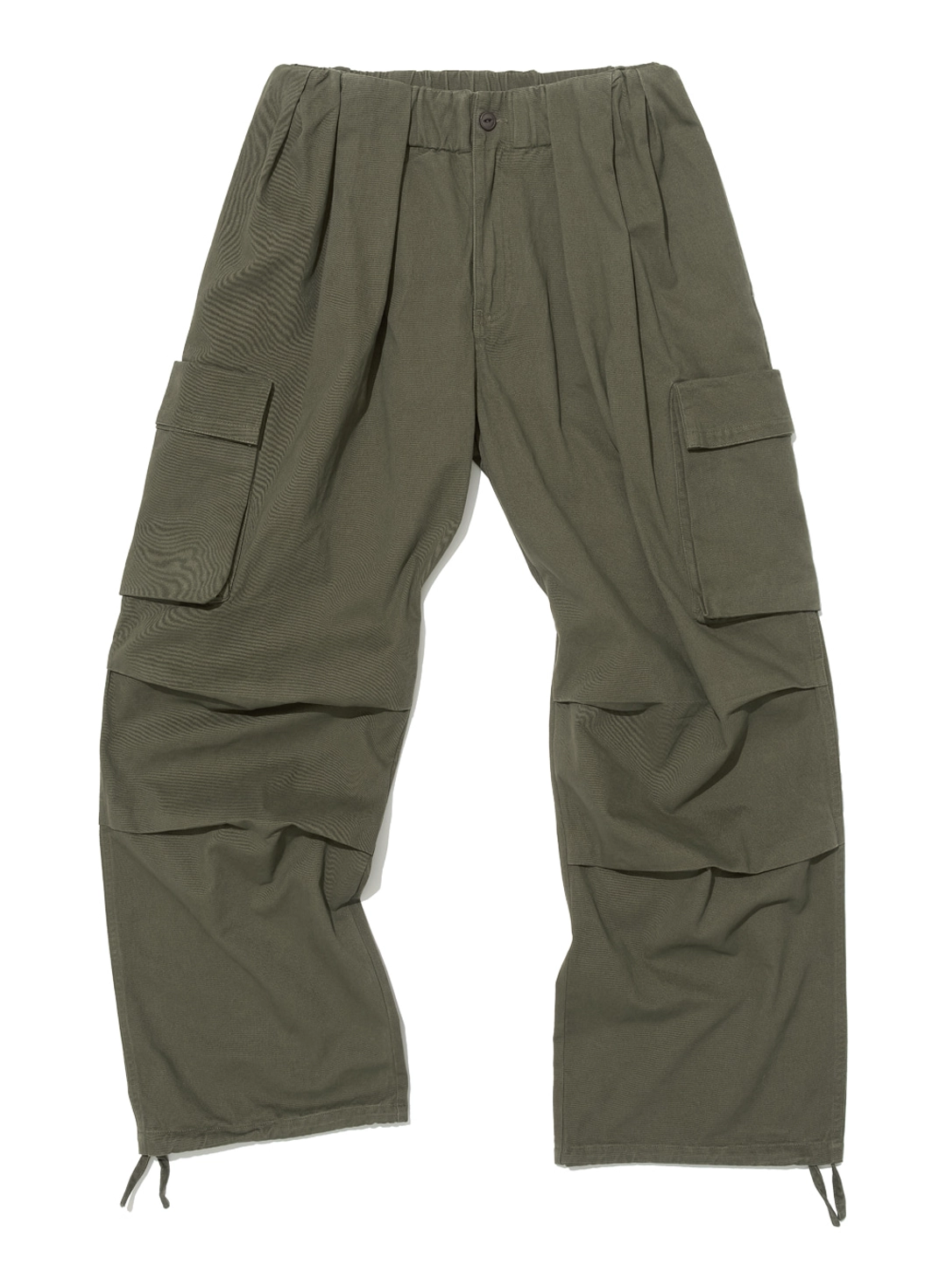 파르티멘토 [WOMEN] GATHERED WAIST CARGO PANTS_KHAKI 상품 이미지 1