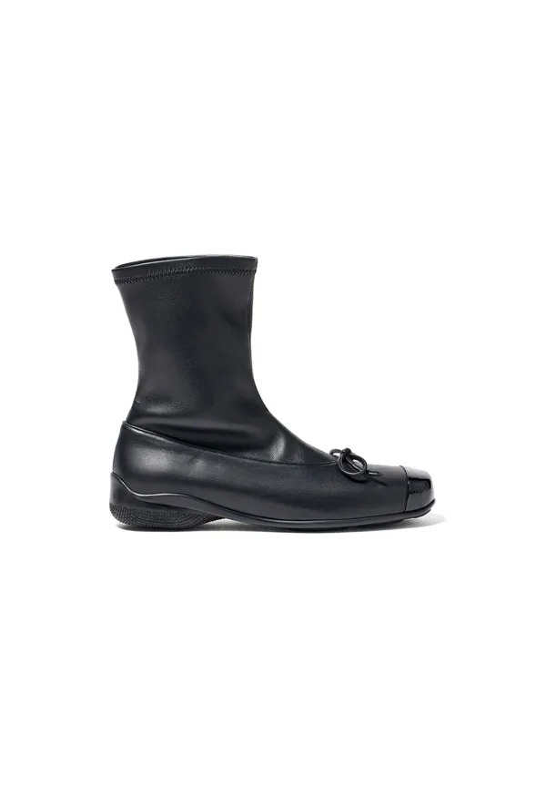 BALLET ANKLE BOOTS, BLACK