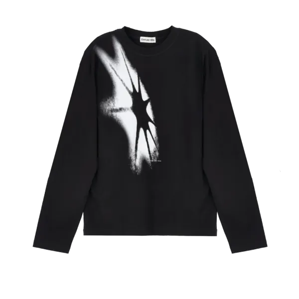 STAR LOGO L/S TEE BLACK