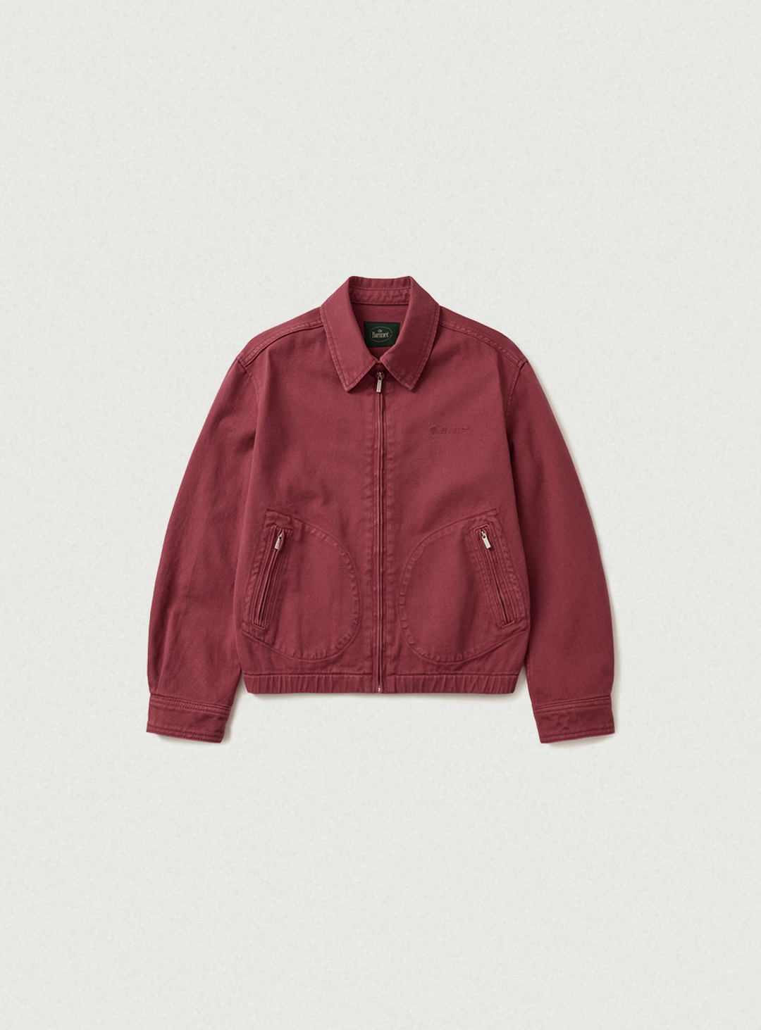 더바넷 Oren Washed Cotton Blouson Jacket_Burgundy 상품 이미지 1