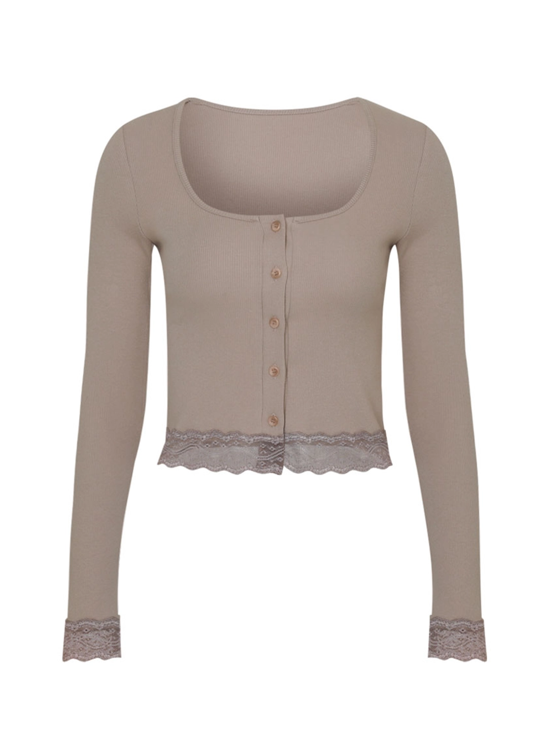 루루서울 Golgi Lace Cardigan (Beige) 상품 이미지 1