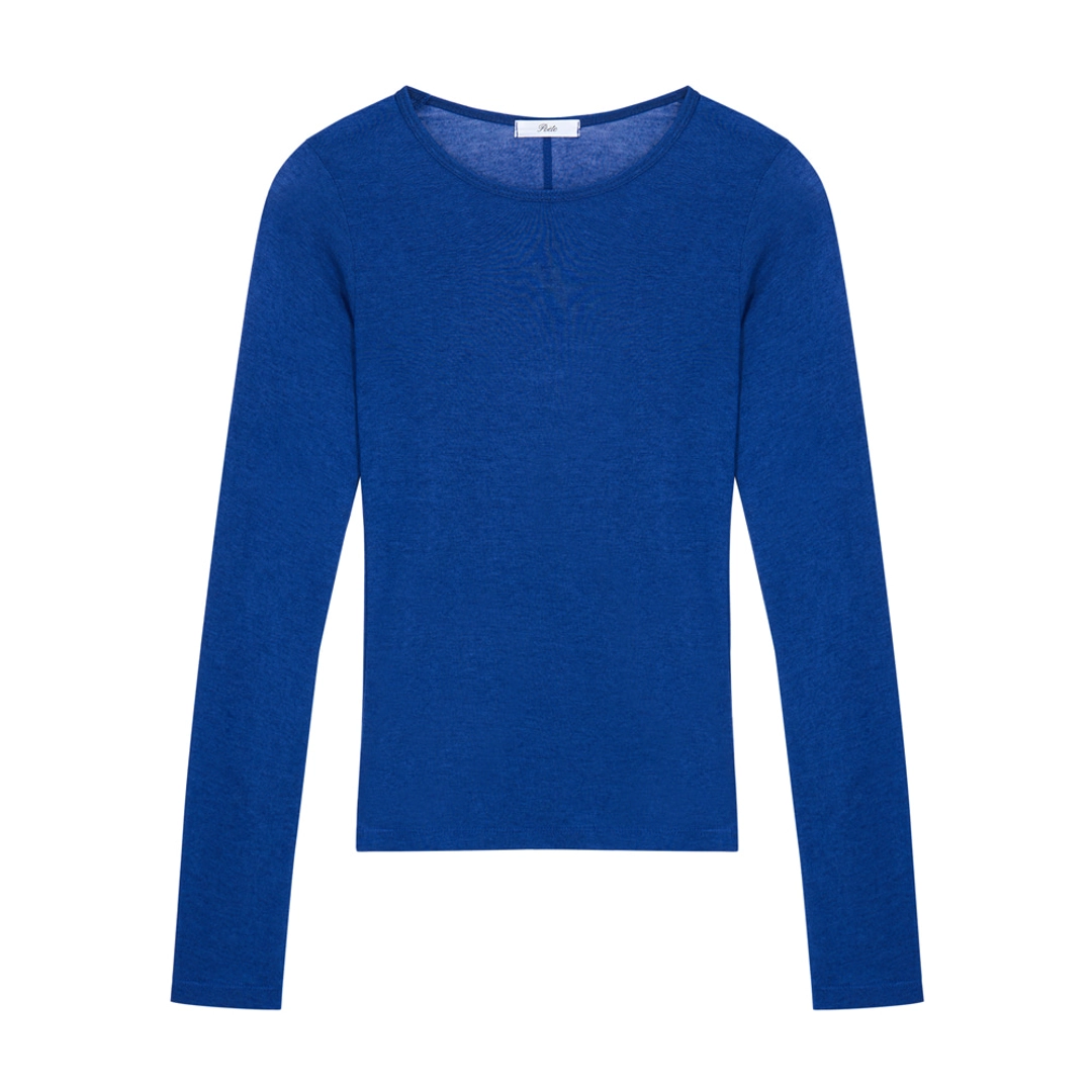 포에트 서울 WOOL LINE T-SHIRT_blue 상품 이미지 2