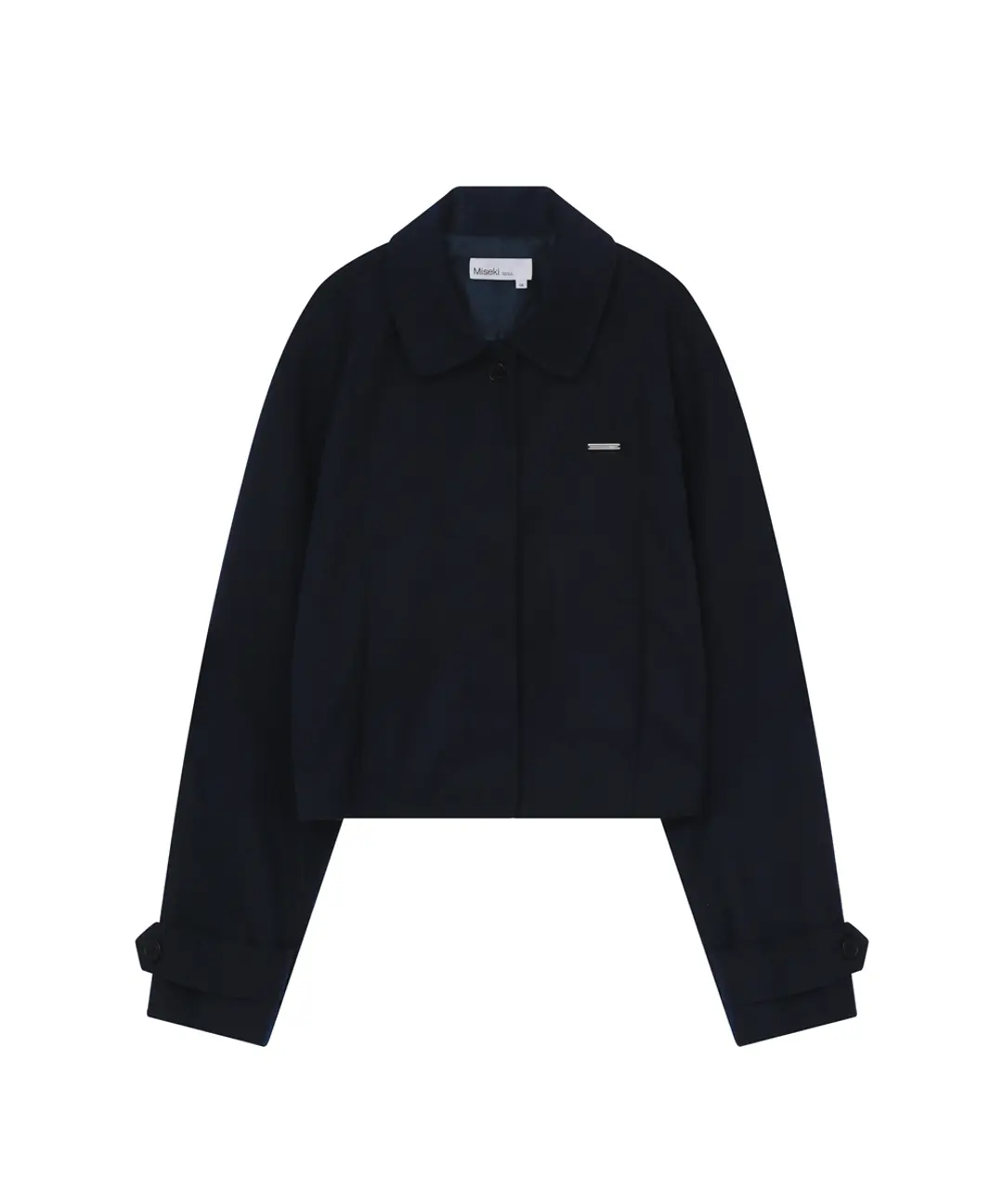 미세키서울 Round collar jacket NAVY 상품 이미지 1