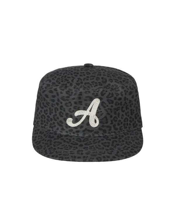 A SYMBOL PILLBOX CAP [LEOPARD]