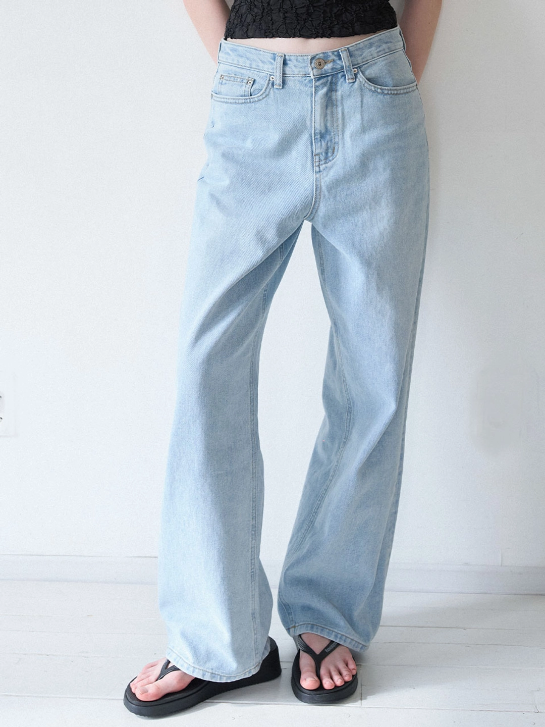 쏘이르 (5COLOR)WIDE FIT VOLUME JEANS 상품 이미지 2
