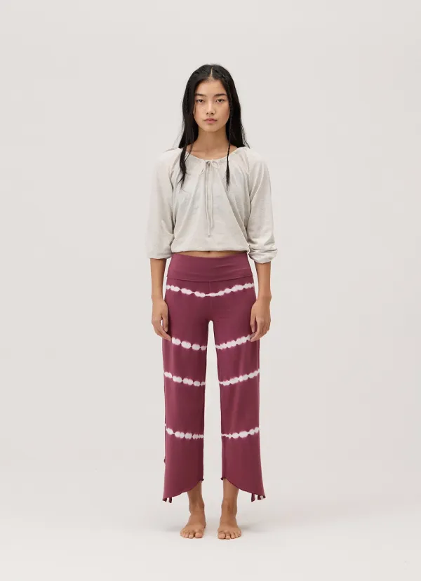 Diagonal pants_dyed_Renaissance Rose
