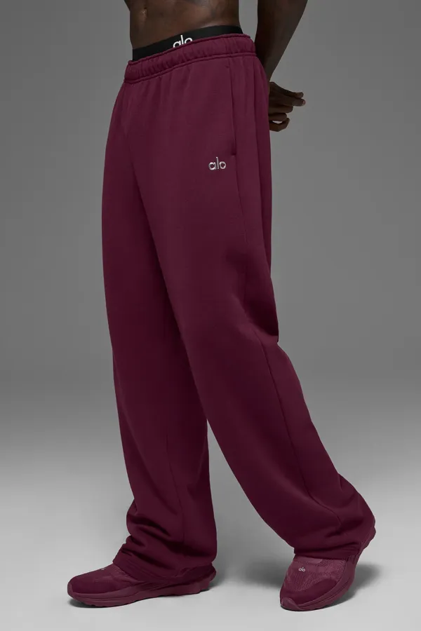 Accolade Straight Leg Sweatpant - Burgundy
