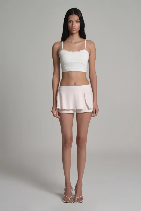 Sorbet lace bralette, White