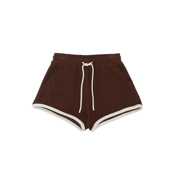 Track Binding Shorts (chocolate brown)