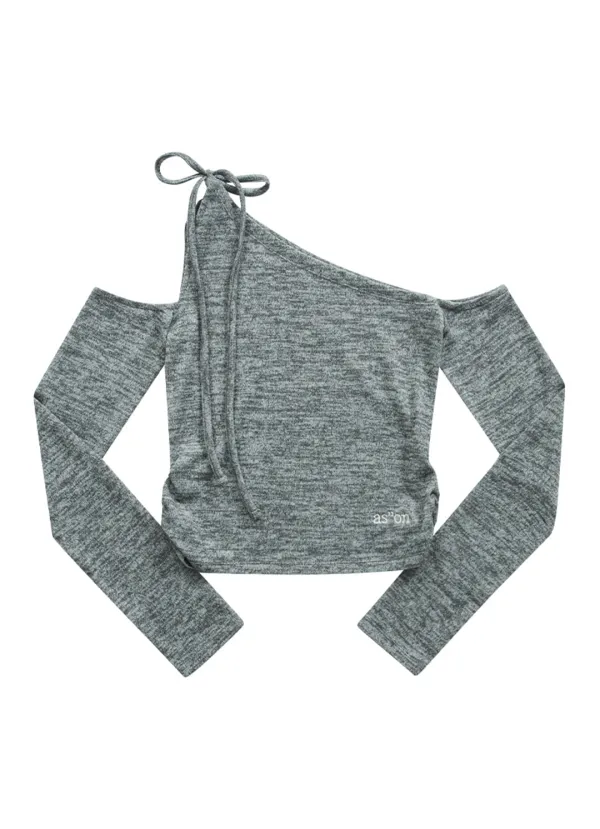 MUSE CUT-OUT TEE / GRAY