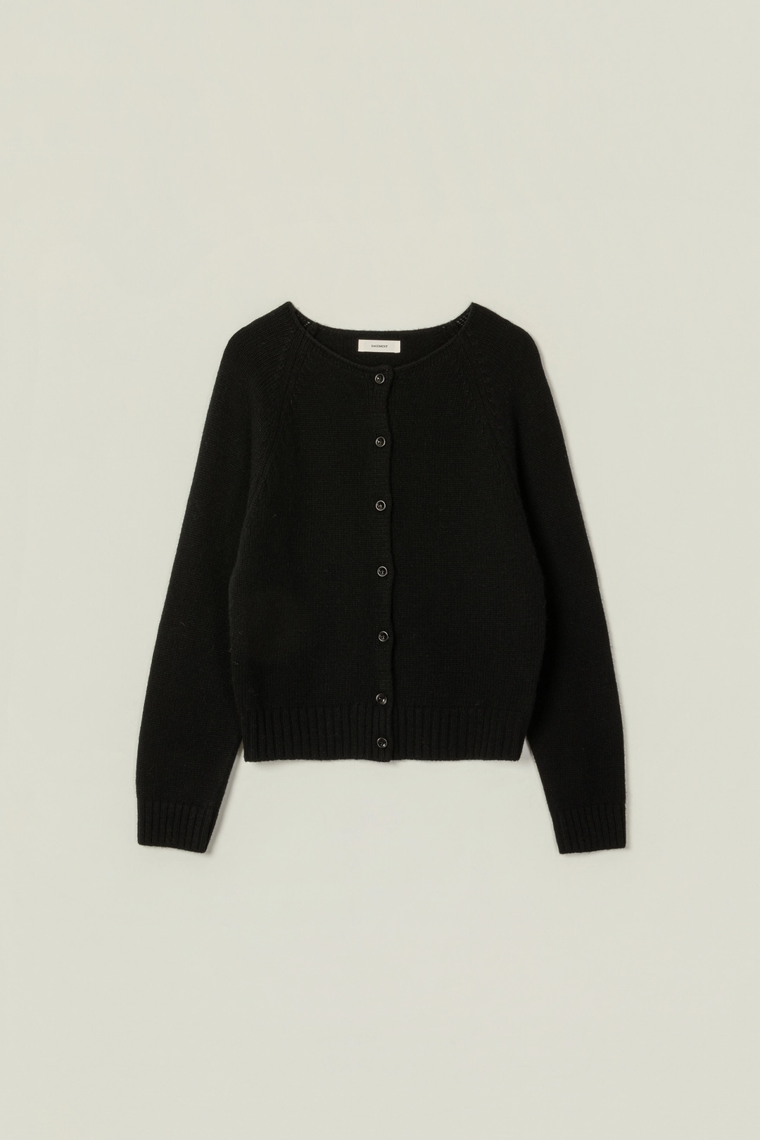 세이지먼트 FLURRY FINE LAMBS WOOL KNIT CARDIGAN_BLACK 상품 이미지 3