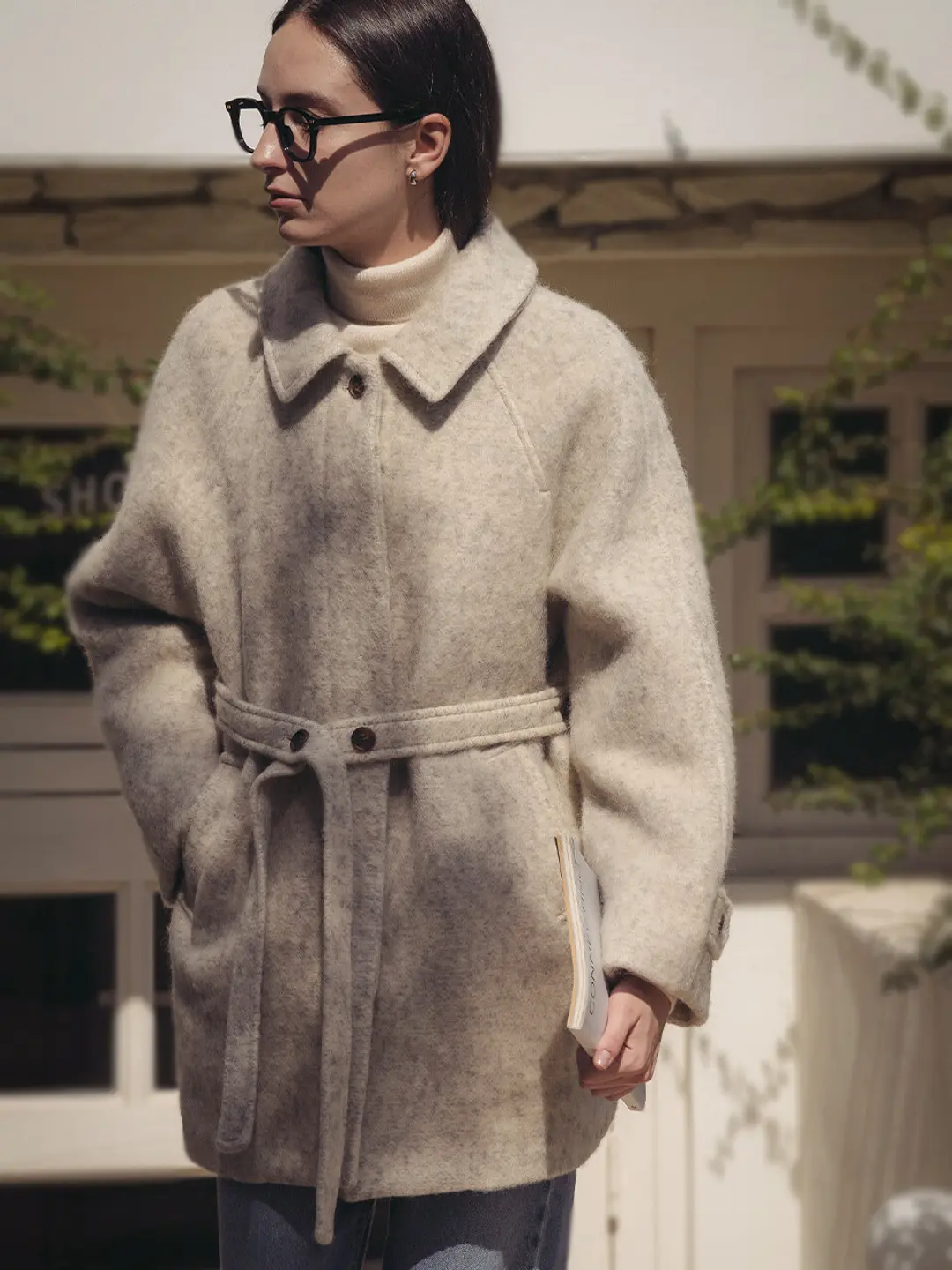 노운베러 Saint wool blended reglan coat_Light Gray 상품 이미지 2