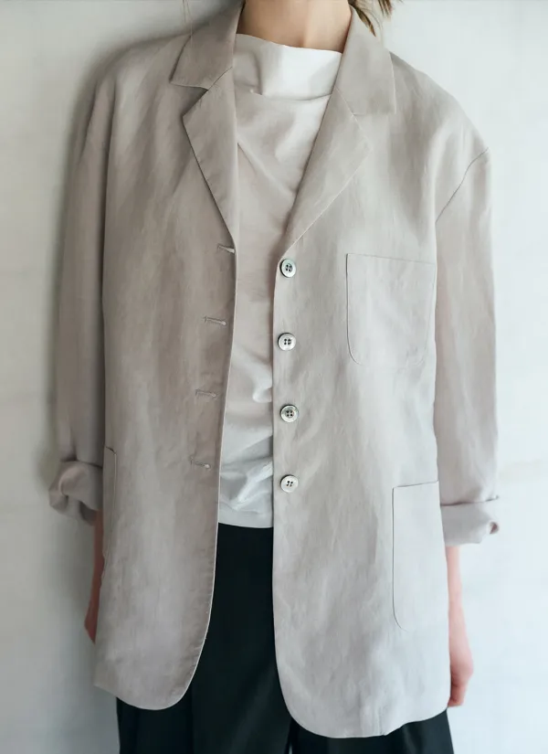 Sevilla Linen Jacket (Light Grey)