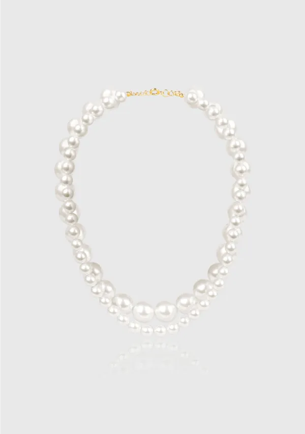 Duet Layering Pearl Necklace