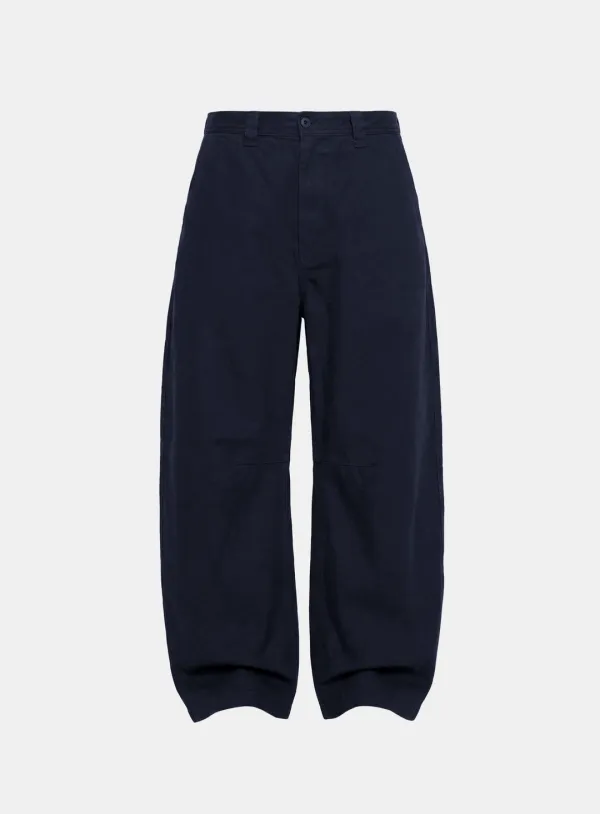 [w-pts26-008] Mystic Formal Curved Chino Pants - Navy