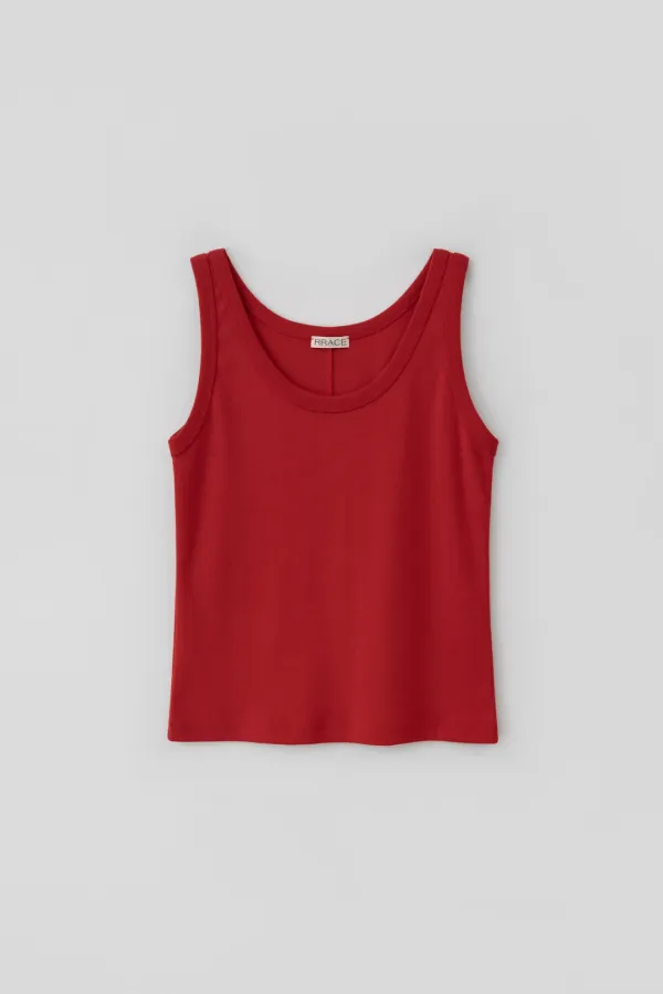 Seamless Slim Sleeveless_Red