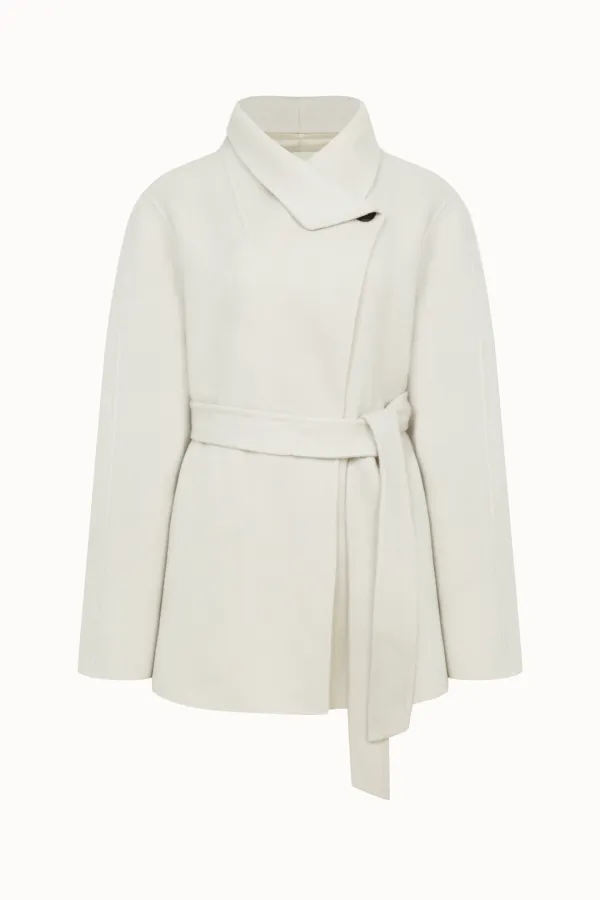 [3차 리오더]High Neck Half Handmade Coat[LMBFWI23CT702]-Dove