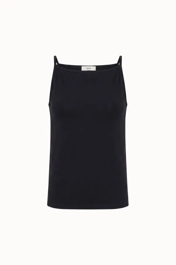 Minimal Boat Neck Sleeveless[LMBFSUTT626]-2color