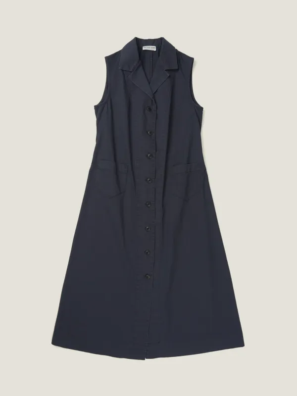 IRIS CHORE DRESS [ Navy ]
