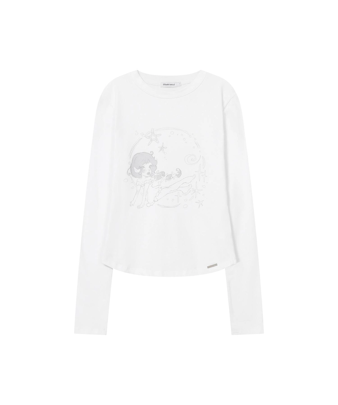 미세키서울 [10월 19일 발매] Winter sea graphic long sleeve WHITE 상품 이미지 2