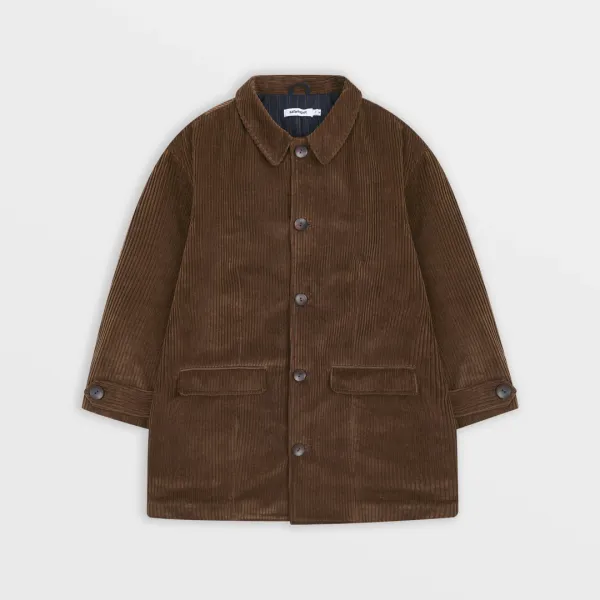 Coduroy Quilting Jacket (Brown)