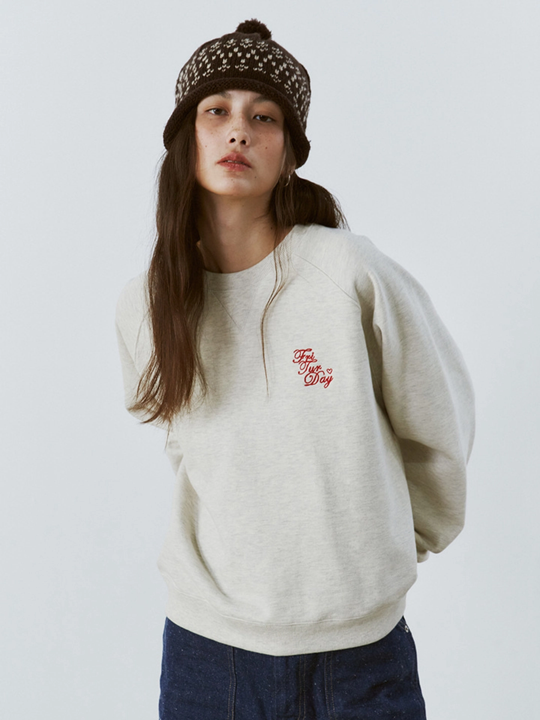 프리터 Lettering Raglan Sweatshirt 2Color_F254TS04 상품 이미지 3