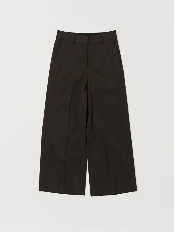 WOOL TROUSERS IN BROWN