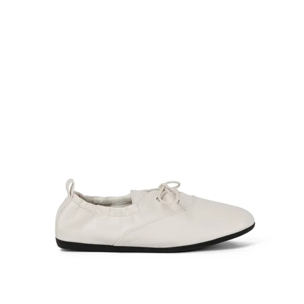 RIVE SHIRRING OXFORD LOAFERS / IVORY
