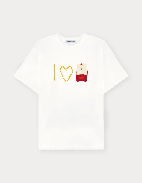 I Love Butteree Over-Fit Top - Ivory