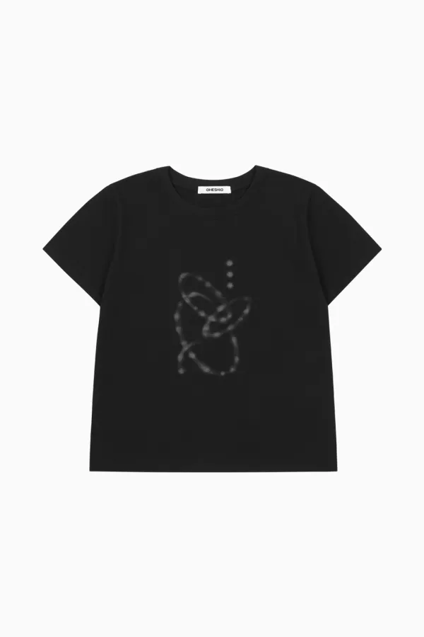 WATER DROP T-SHIRT, BLACK
